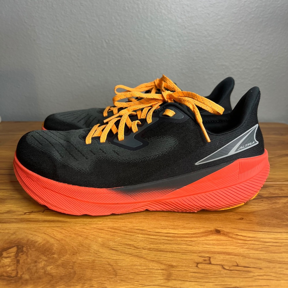 Altra Experience Flow Men 9.5 Black Red AL0A85NV264 Running Shoes Rocker Sneaker